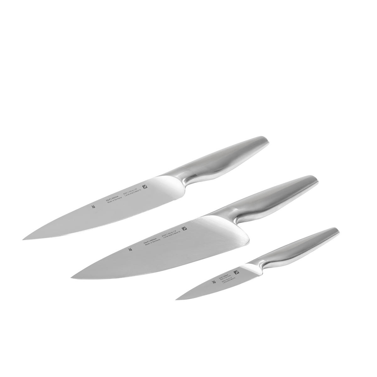 MESSERSET Chef´s Edition 3-teilig  - Edelstahlfarben, Design, Metall (40/20/5cm) - WMF
