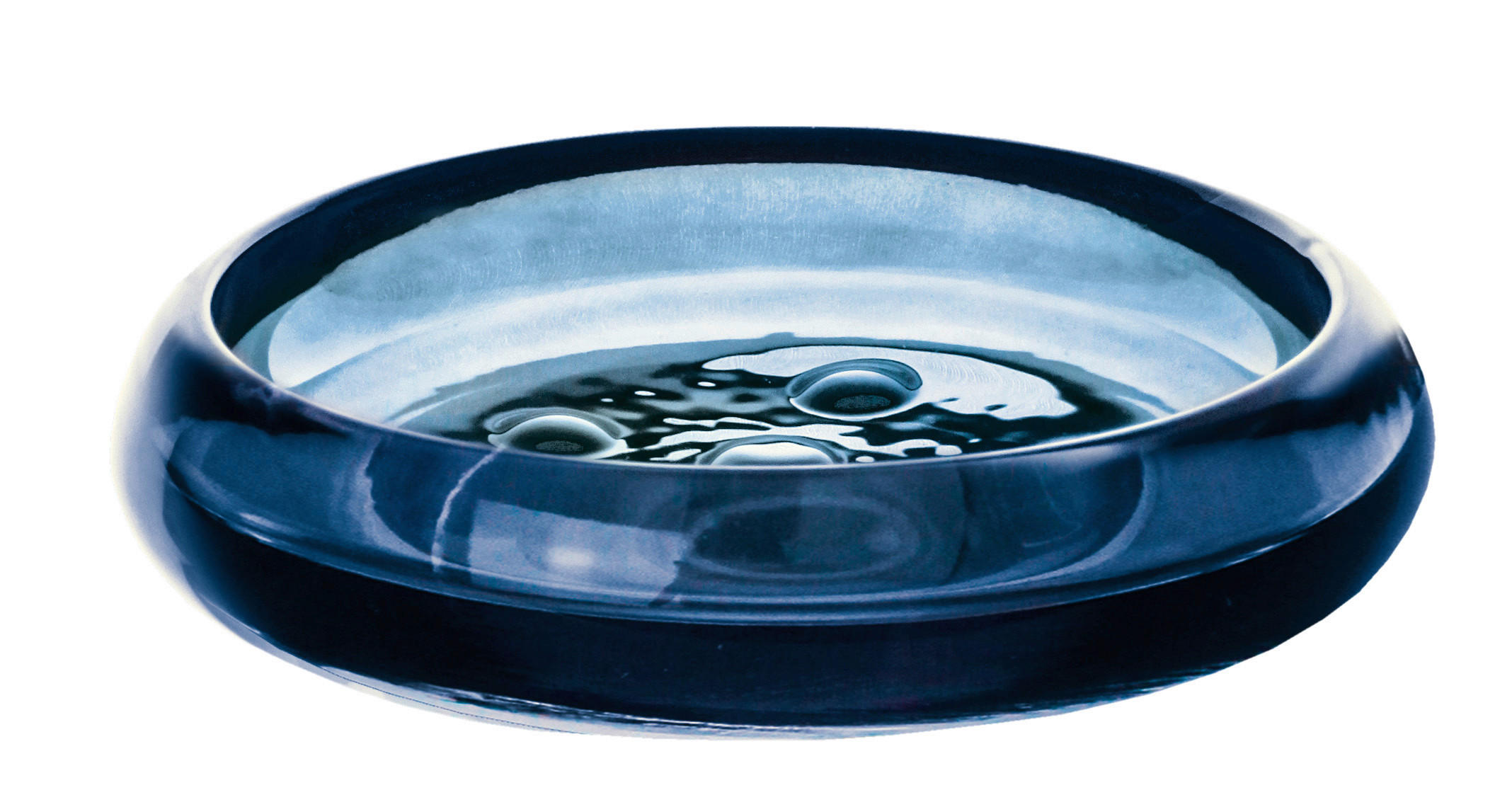 SZAPPANTARTÓ üveg  - kék, Basics, üveg (12,2/2,7/12,2cm) - Kleine Wolke