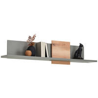 WANDBOARD Holzwerkstoff Grau, Eichefarben  - Eichefarben/Grau, Design, Holzwerkstoff (143/20/25cm) - Stylife