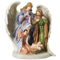 FIGURA ZA BOŽIĆNE JASLE - lila/zelena, Lajfstajl, plastika (29,5/30,5/17cm) - X-Mas