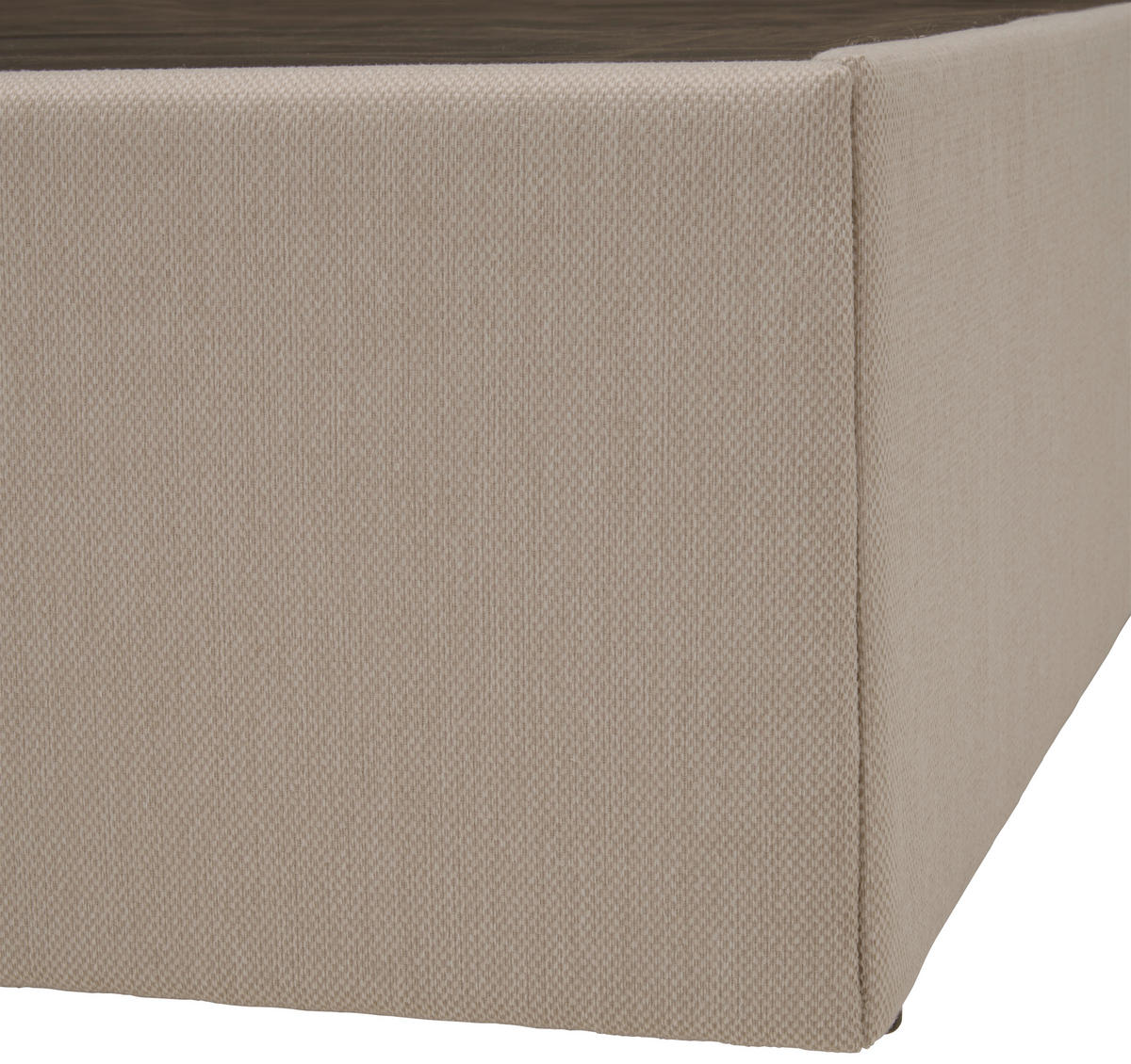 POSTELJA Z VZMETNICO 200 cm   x 200 cm  , tekstil peščene barve  - črna/peščene barve, Basics, umetna masa/tekstil (200/200cm) - P & B