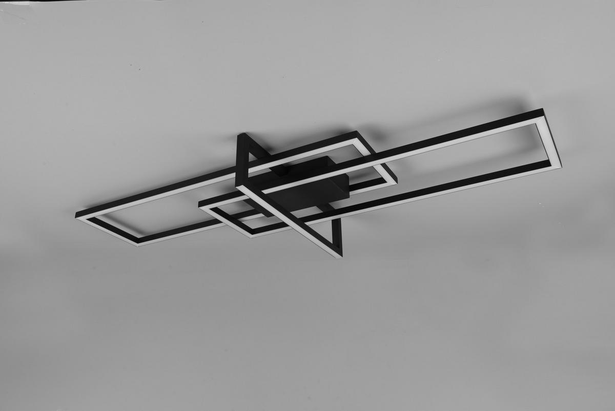 LED-DECKENLEUCHTE   - Schwarz, Design, Metall (100/11,5/40cm) - Trio Leuchten