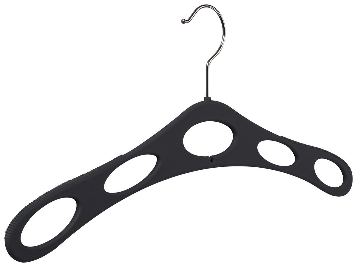 KLEIDERBÜGEL 43 cm Kunststoff  - Anthrazit, Design, Kunststoff (43cm)