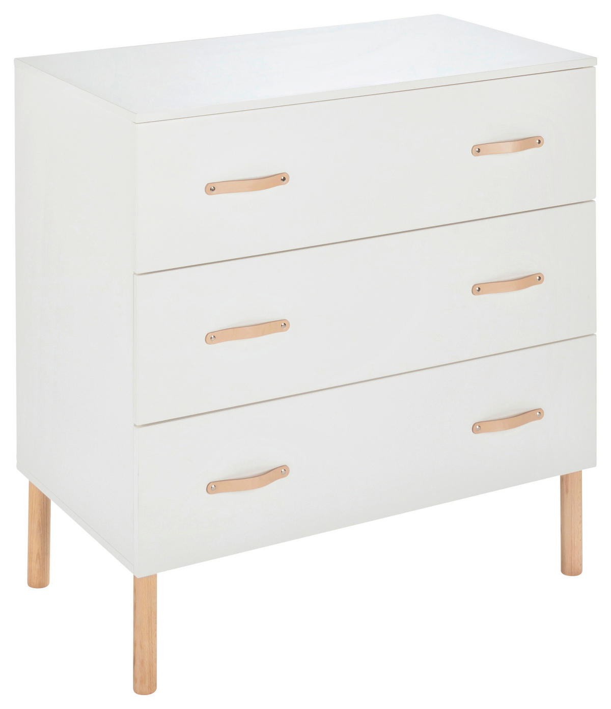 Babyzimmer 2 tlg. Melody white  - Buchefarben/Weiß, Basics, Holz/Holzwerkstoff - Schardt