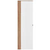 GARDEROBENSCHRANK  in 55/179/37 cm  - Schwarz/Weiß, Design, Holzwerkstoff/Metall (55/179/37cm) - Voleo