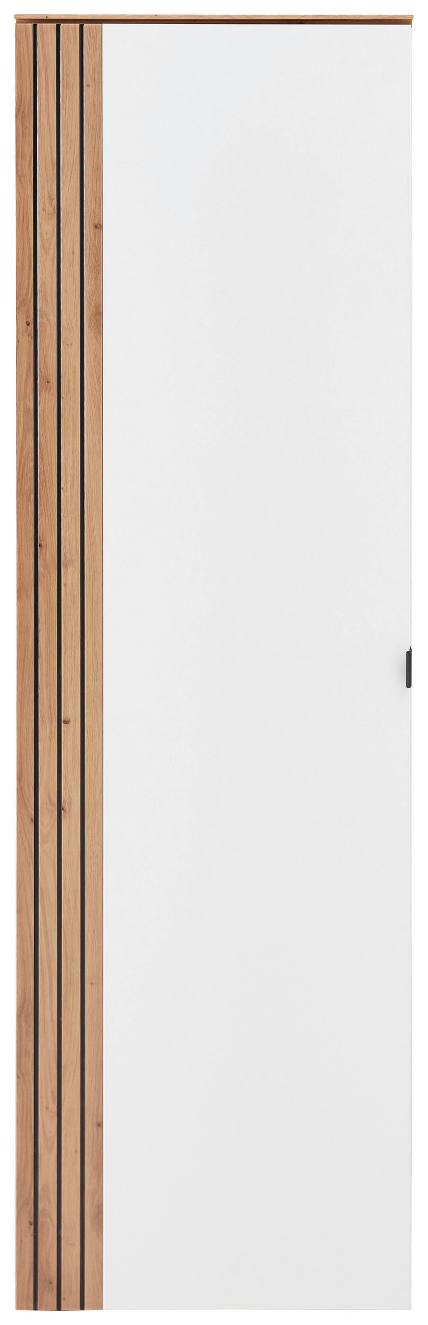 GARDEROBENSCHRANK  in 55/179/37 cm  - Schwarz/Weiß, Design, Holzwerkstoff/Metall (55/179/37cm) - Voleo