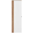 GARDEROBENSCHRANK  in 55/179/37 cm  - Schwarz/Weiß, Design, Holzwerkstoff/Metall (55/179/37cm) - Voleo