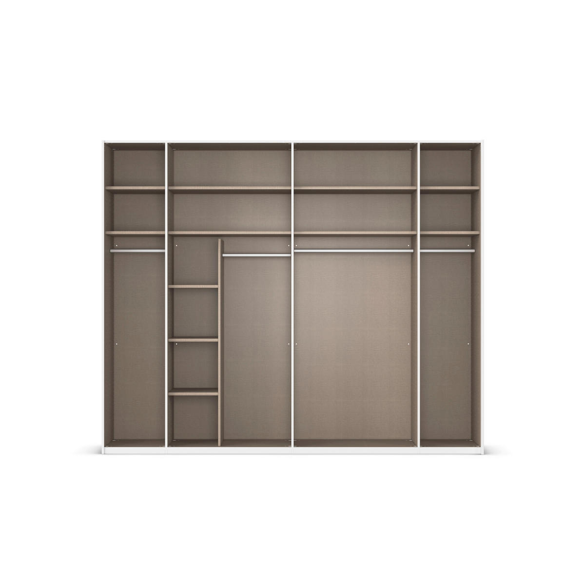 SCHWEBETÜRENSCHRANK in Graphitfarben  - Graphitfarben, Design, Glas/Holzwerkstoff (271/223/68cm) - Xora