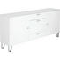 SIDEBOARD 189/86/42 cm - Chromfarben/Weiß, Design, Glas/Holzwerkstoff (189/86/42cm) - Leonardo SIDEBOARD 189/86/42 cm - Chromfarben/Weiß, Design, Glas/Holzwerkstoff (189/86/42cm) - Leonardo