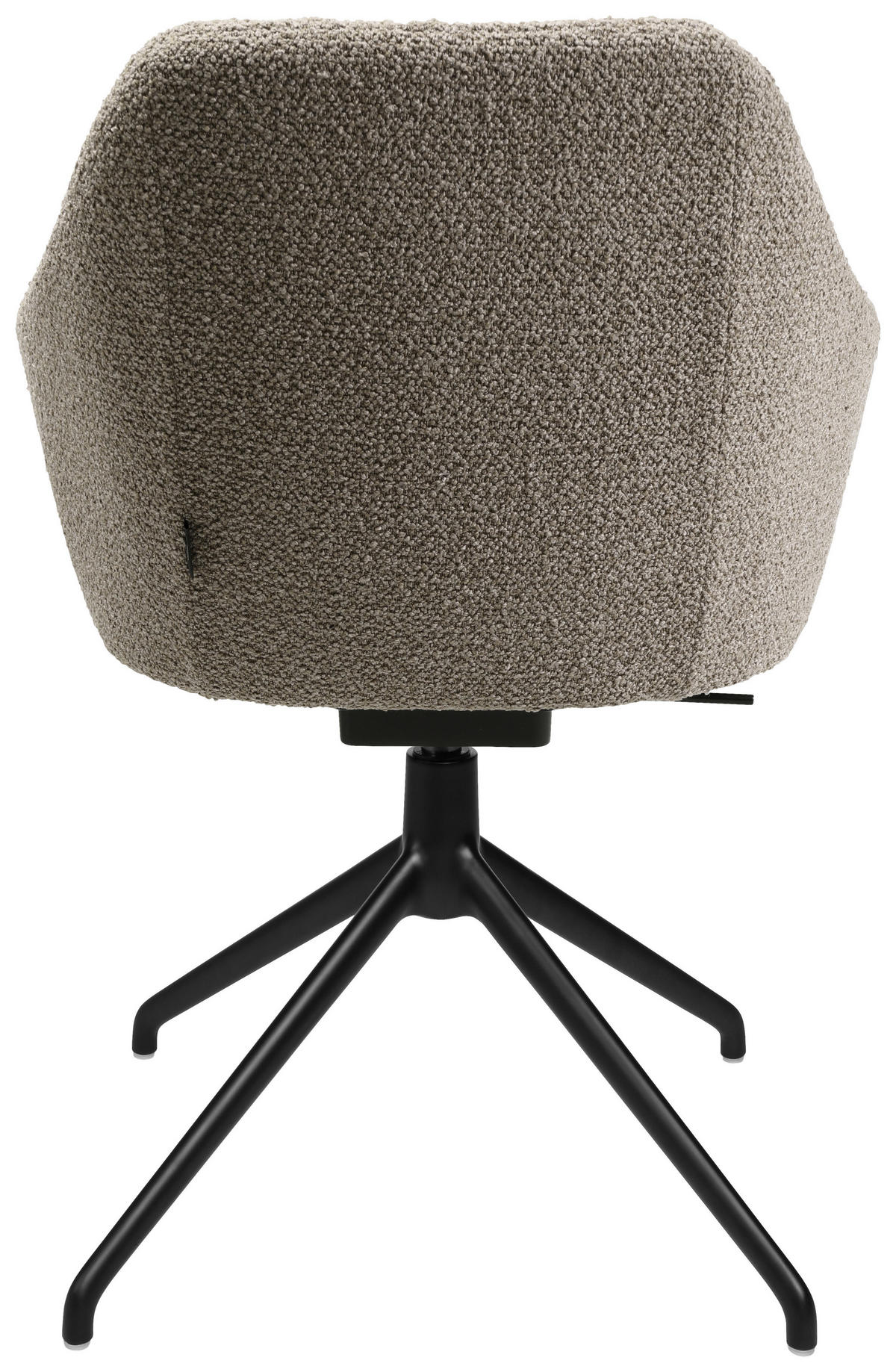 ARMLEHNSTUHL  in Aluminium Flachgewebe  - Schwarz/Naturfarben, Design, Textil/Metall (58/81,5-84,5/60cm) - Johann Jakob