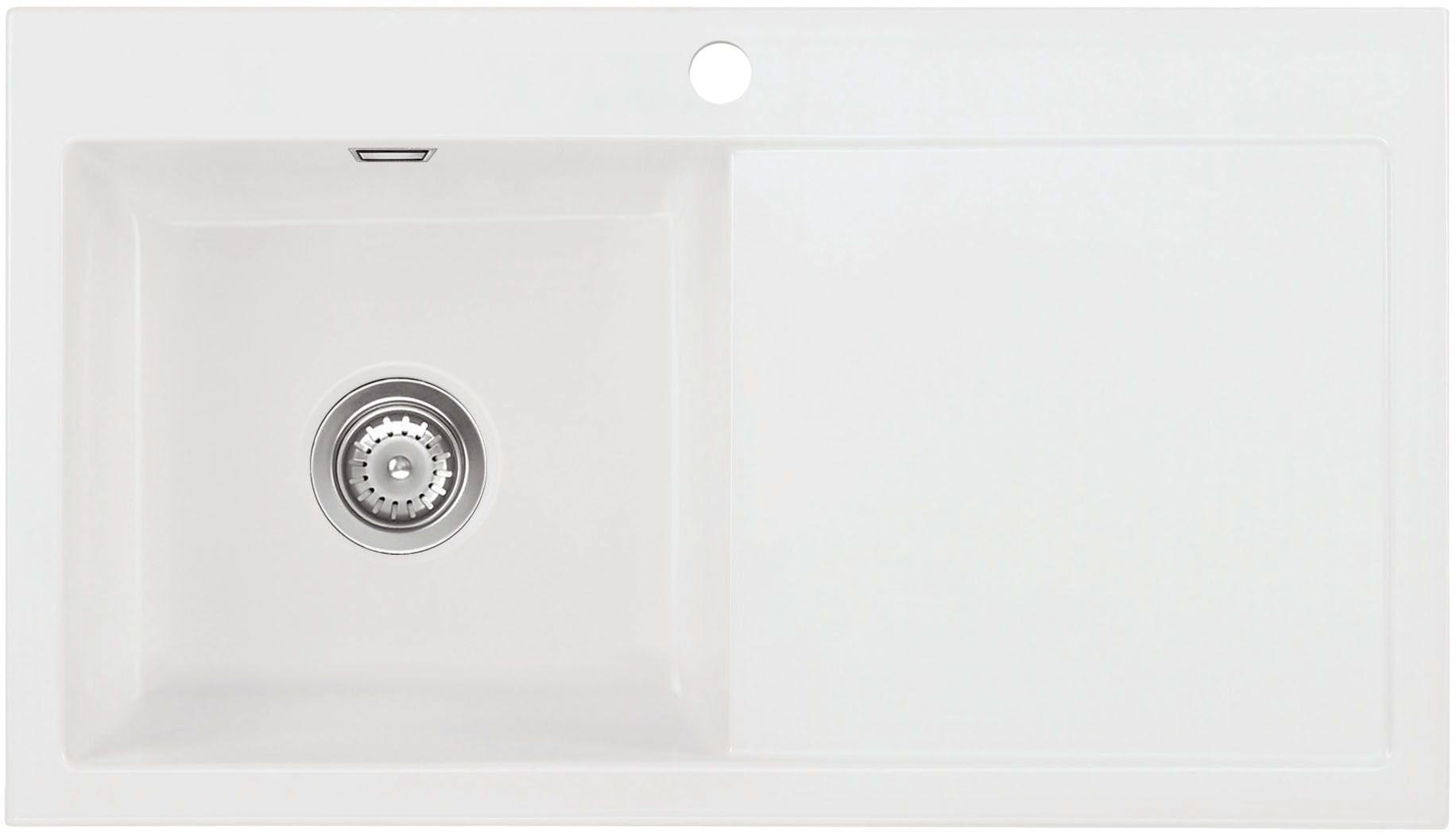 SPÜLE Mera 90 / 50750113  - Weiß, Basics, Keramik (90/20/51cm) - Systemceram