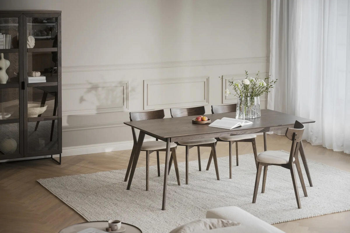 MATBORD i trä 190/90/75 cm   - mörkbrun, Klassisk, trä (190/90/75cm) - Rowico