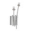 LED-WANDLEUCHTE - Chromfarben/Nickelfarben, Design, Metall (31,5/10,5/8cm) LED-WANDLEUCHTE - Chromfarben/Nickelfarben, Design, Metall (31,5/10,5/8cm)