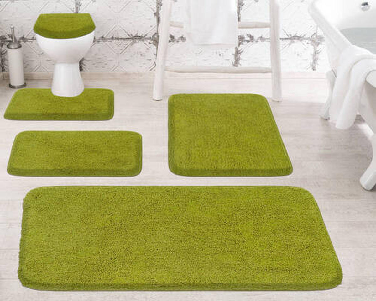BADTEPPICH Grün 60/100 cm  - Grün, Basics, Kunststoff/Textil (60/100cm) - Grund