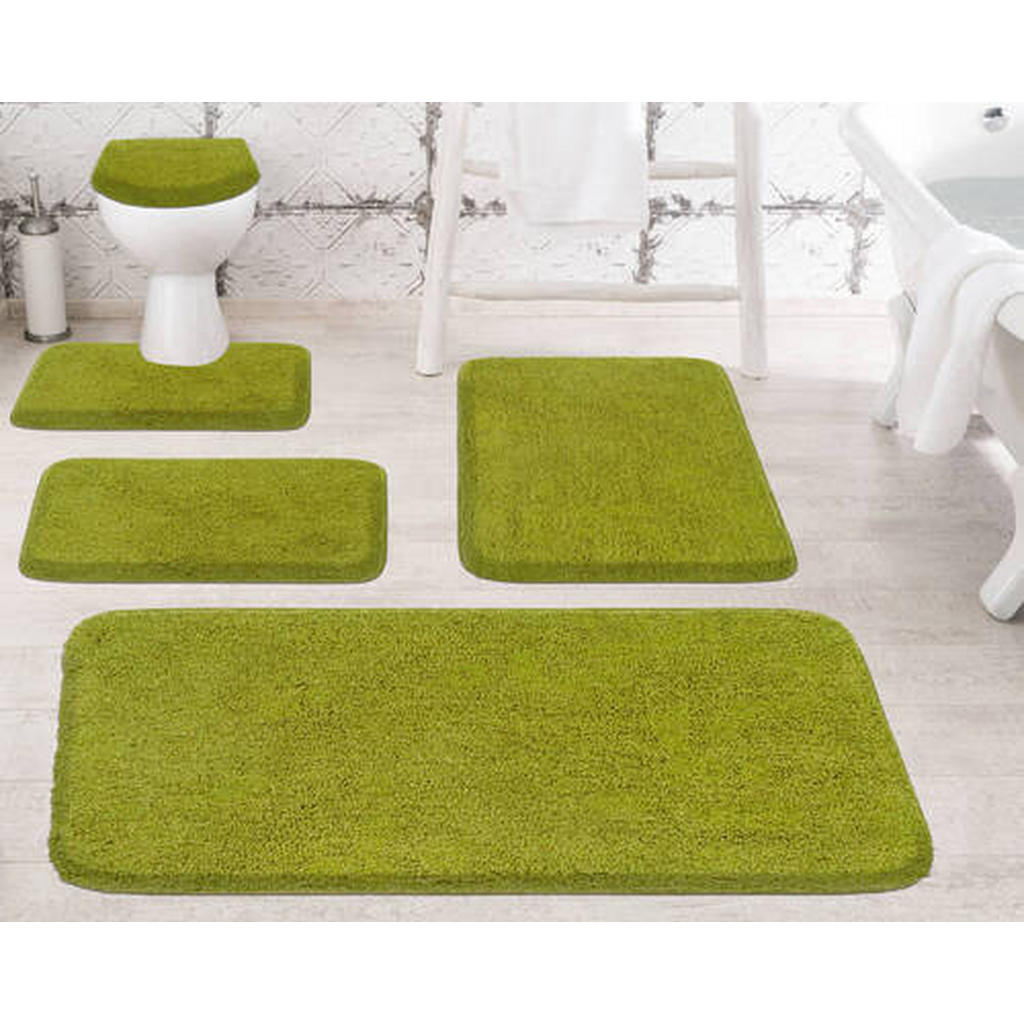 Thumbnail - Grund Bidet-Vorleger Melange, Grün, Textil, Abstraktes, rechteckig, 50x60 cm, Oeko-Tex® Standard 100, Made in Europe, ru...