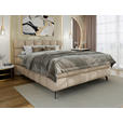 BOXBETT 180/200 cm  in Beige  - Beige/Schwarz, Trend, Textil/Metall (180/200cm) - Esposa