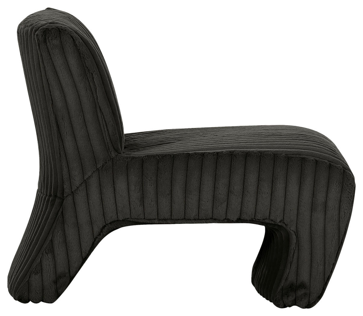 SESSEL Cord Anthrazit    - Anthrazit/Schwarz, KONVENTIONELL, Kunststoff/Textil (68/72/89cm) - Carryhome