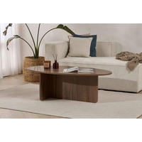COUCHTISCH 120/40/65 cm Freiform Walnussfarben  - Walnussfarben, Design, Holzwerkstoff (120/40/65cm) - MID.YOU