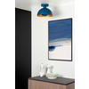 DECKENLEUCHTE SIEMON 25/19 cm   - Blau/Messingfarben, Design, Metall (25/19cm) - Lucide