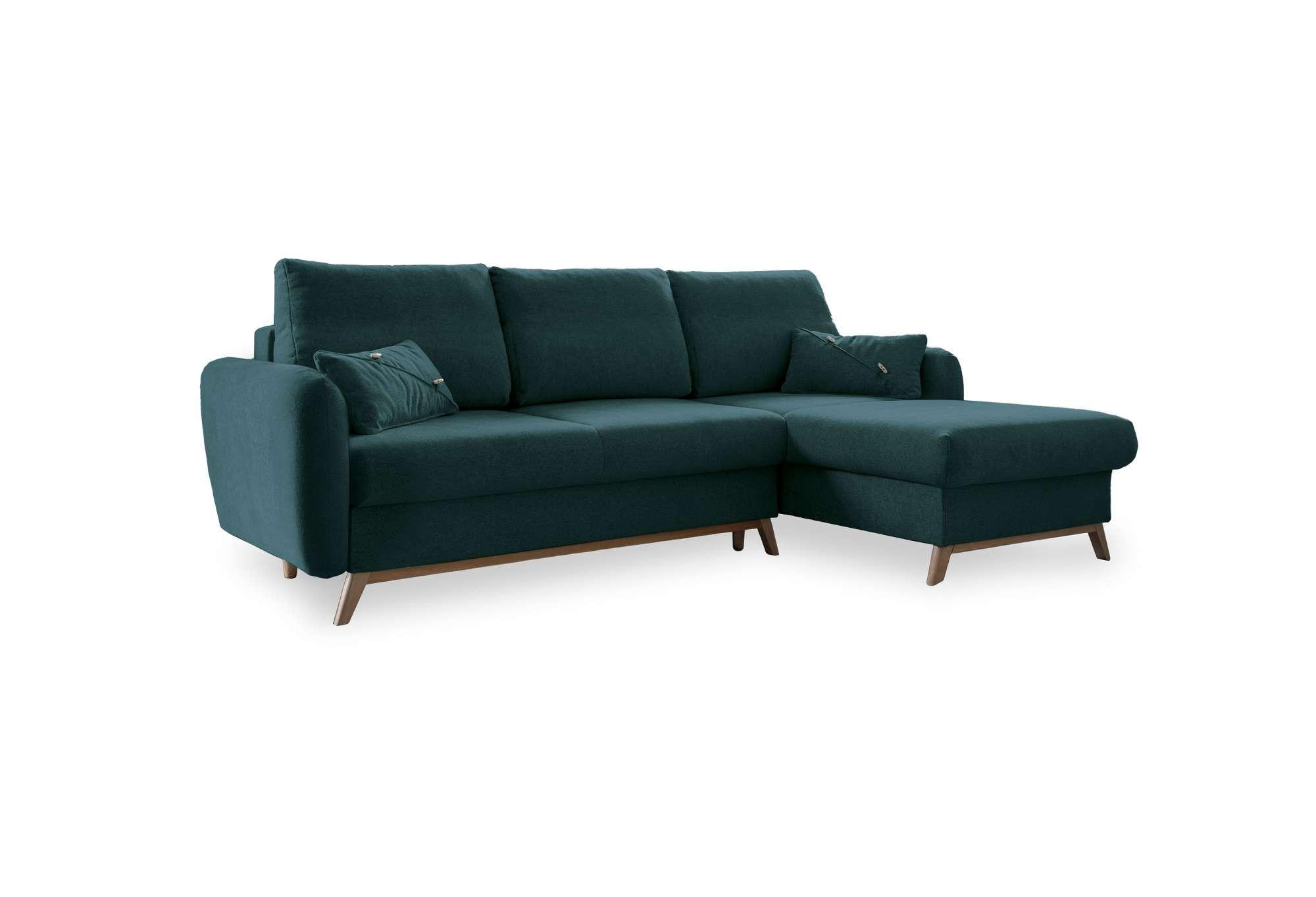 MID.YOU ROHOVÁ SEDAČKA, textil, tyrkysová