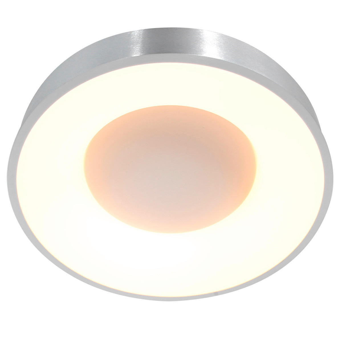 LED-DECKENLEUCHTE Ringlede 48/9 cm   - Silberfarben, Basics, Kunststoff/Metall (48/9cm)