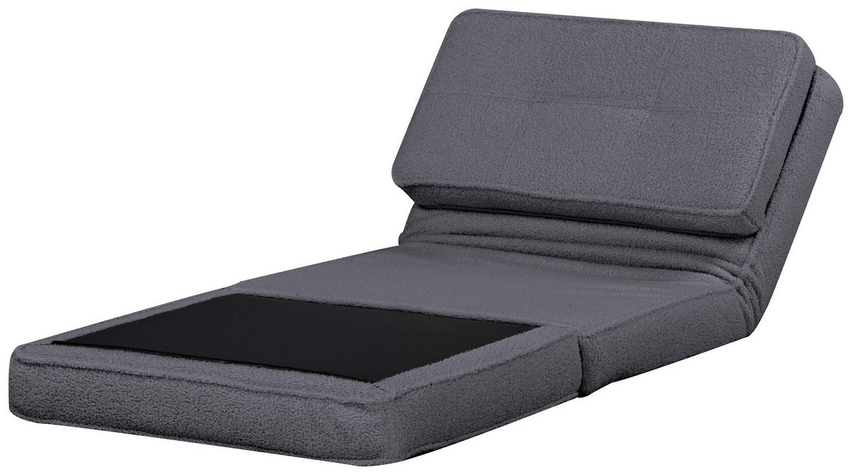 SCHLAFSESSEL in Teddystoff Grau  - Grau, MODERN, Textil (74/61,5/80cm) - MID.YOU