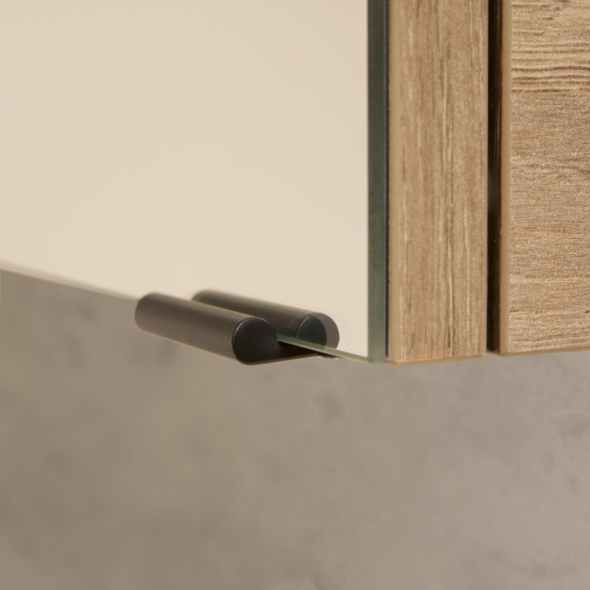 BADEZIMMER 4-teilig  in 152 cm  - Eichefarben/Weiß, Design, Glas/Keramik (152cm) - Musterring