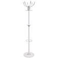 GARDEROBENSTÄNDER in Weiß 37/176/37 cm   - Weiß, Basics, Kunststoff/Stein (37/176/37cm) - Xora