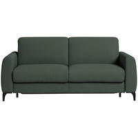 SCHLAFSOFA Cord Waldgrün  - Waldgrün/Schwarz, Konventionell, Holz/Textil (203/88/102cm) - Novel