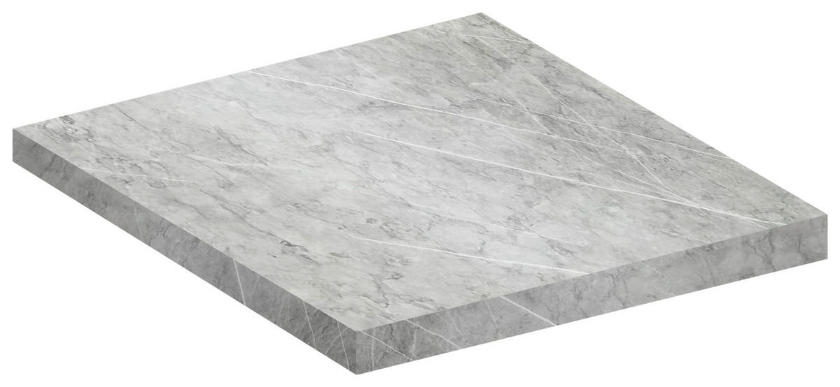 ARBEITSPLATTE 60/3/60 cm  - Grau, Trend, Holzwerkstoff (60/3/60cm) - MID.YOU
