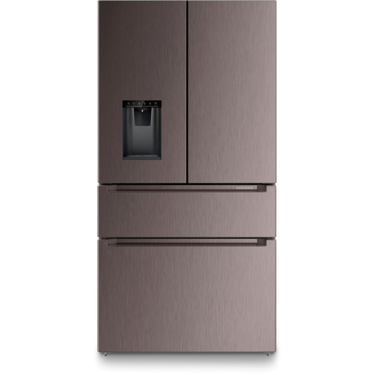 FRENCH-DOOR MBTSDI9528  - Graubraun, Basics, Glas/Metall (90,6/180,5/74,5cm) - Liebherr