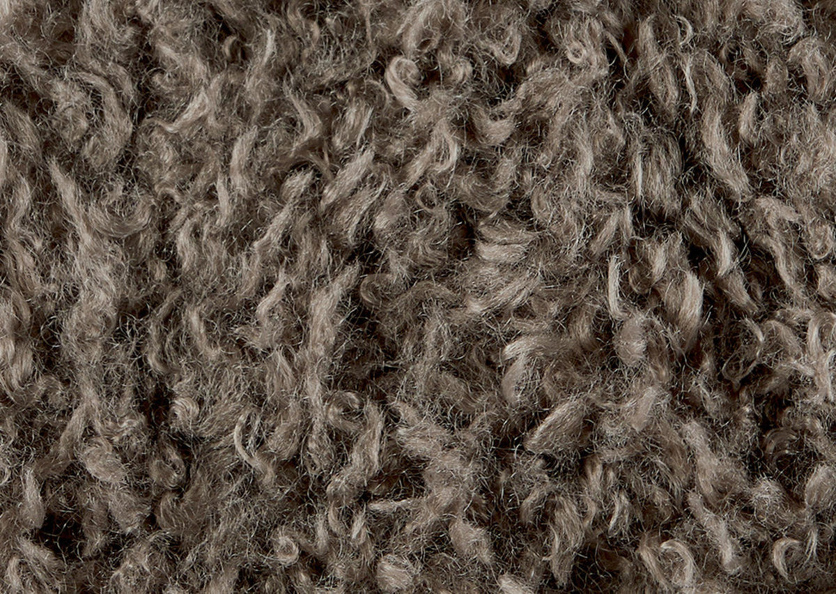 2-SITZER-SOFA  in Hochflor Echtleder Dunkelbraun  - Dunkelbraun/Schwarz, Design, Leder/Holz (240/65/104cm) - Koinor