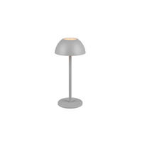 AKKU-TISCHLEUCHTE - Grau, Basics, Kunststoff (13,5/30cm)