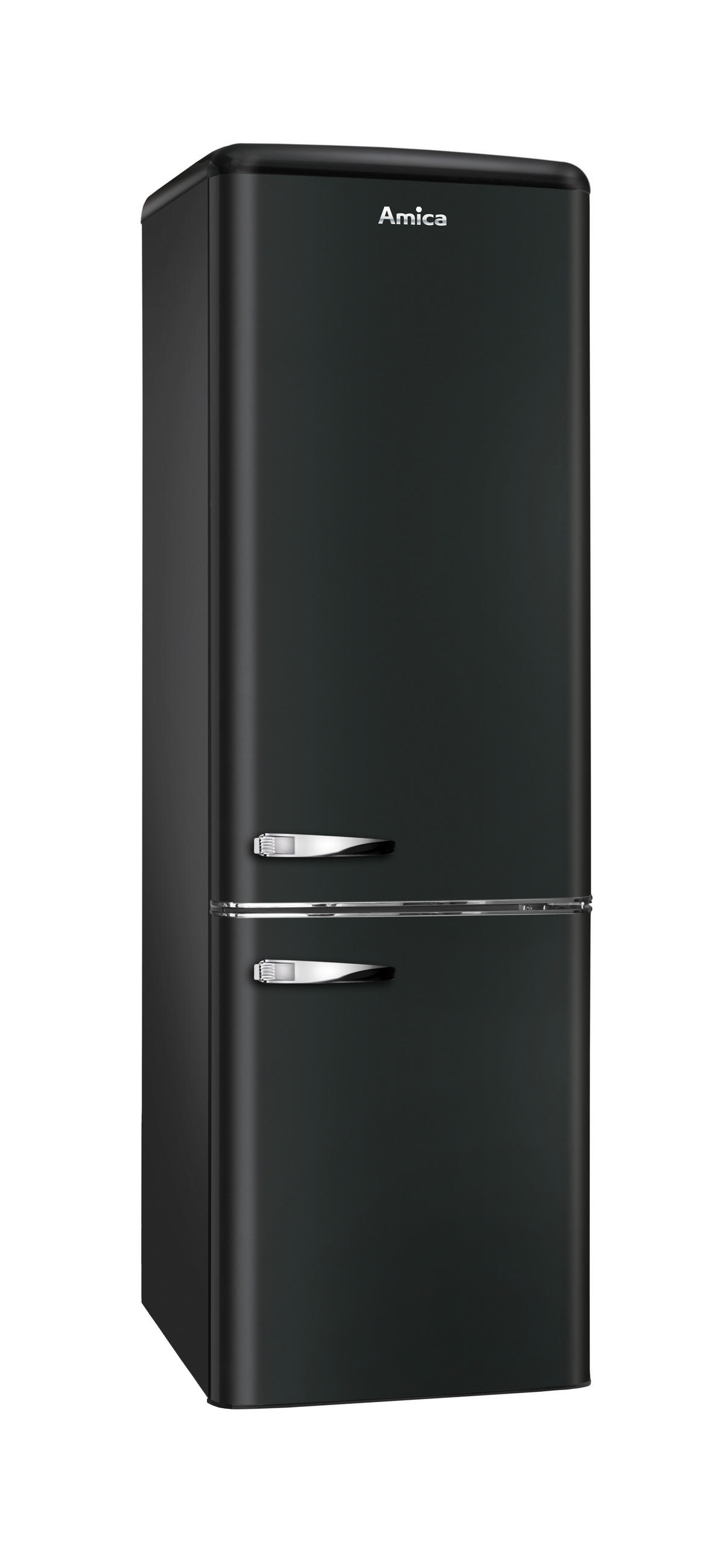 KÜHL-GEFRIER-KOMBINATION 55/181/61,5 cm KGCR387100MS  - Schwarz, Basics, Metall (55/181/61,5cm) - Amica