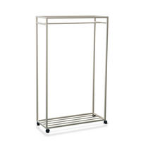 POJÍZDNÝ ŠATNÍ STOJAN - krémová, Basics, kov/plast (90/150/35cm)