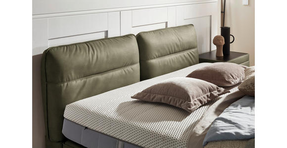 BOXSPRINGBETT 180/200 cm in Grün - Schwarz/Grün, Design, Textil/Metall (180/200cm) - Johann Jakob