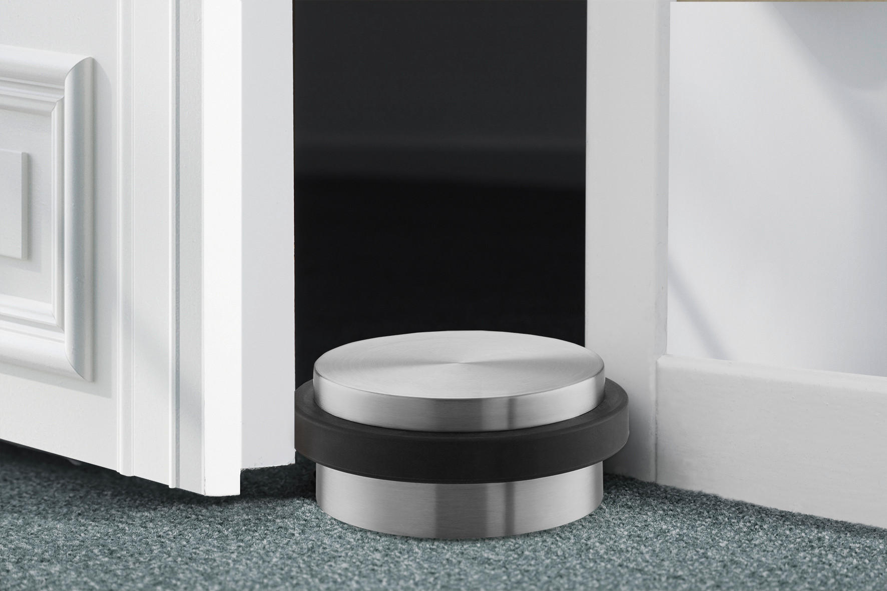 TÜRSTOPPER Metall  - Edelstahlfarben, Basics, Metall (10,5/5,0cm) - Zack