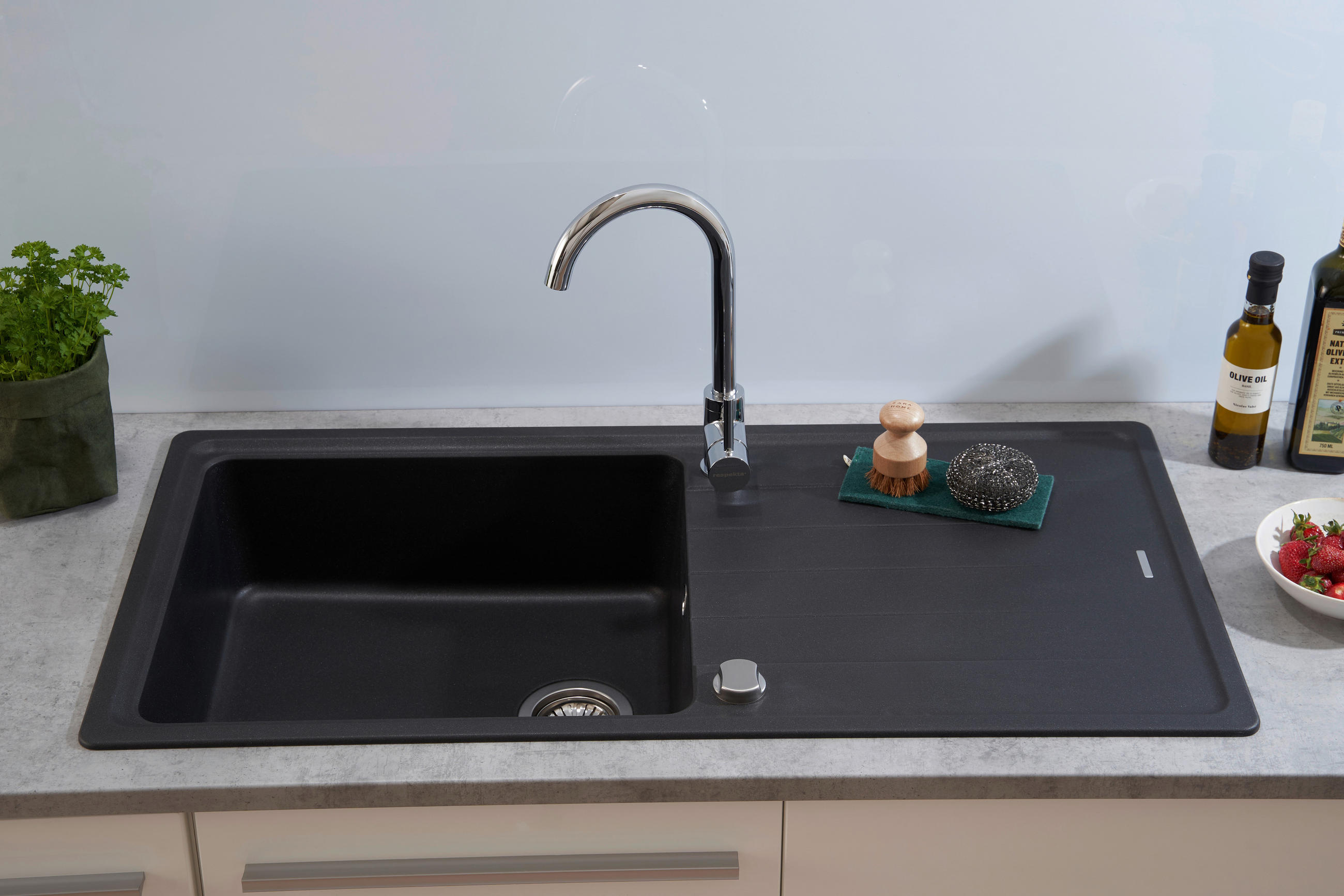 DISKHO 1725COLUMBIA100X50S  - svart, Trend, sten (100/18,5/50cm) - Respekta