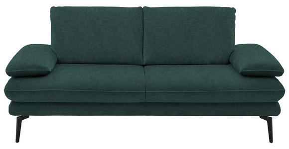 2,5-SITZER Dieter Knoll in Velours Opal  - Beige/Opal, Design, Textil/Metall (196/89/104cm) - Dieter Knoll