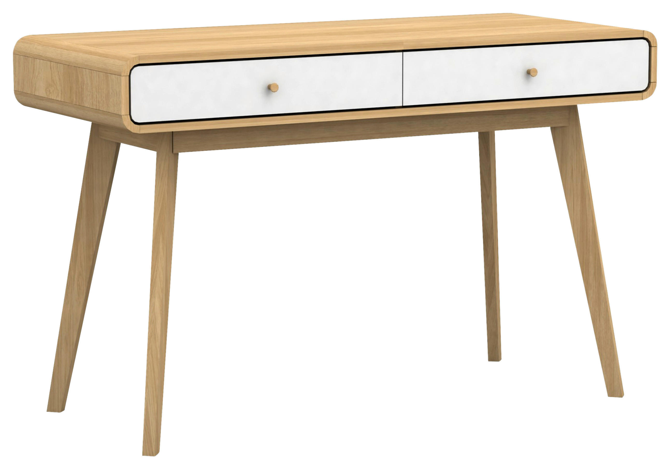 SCHREIBTISCH 120/79/50 cm  in Weiß, Eichefarben  - Eichefarben/Weiß, Design, Holz/Holzwerkstoff (120/79/50cm) - MID.YOU