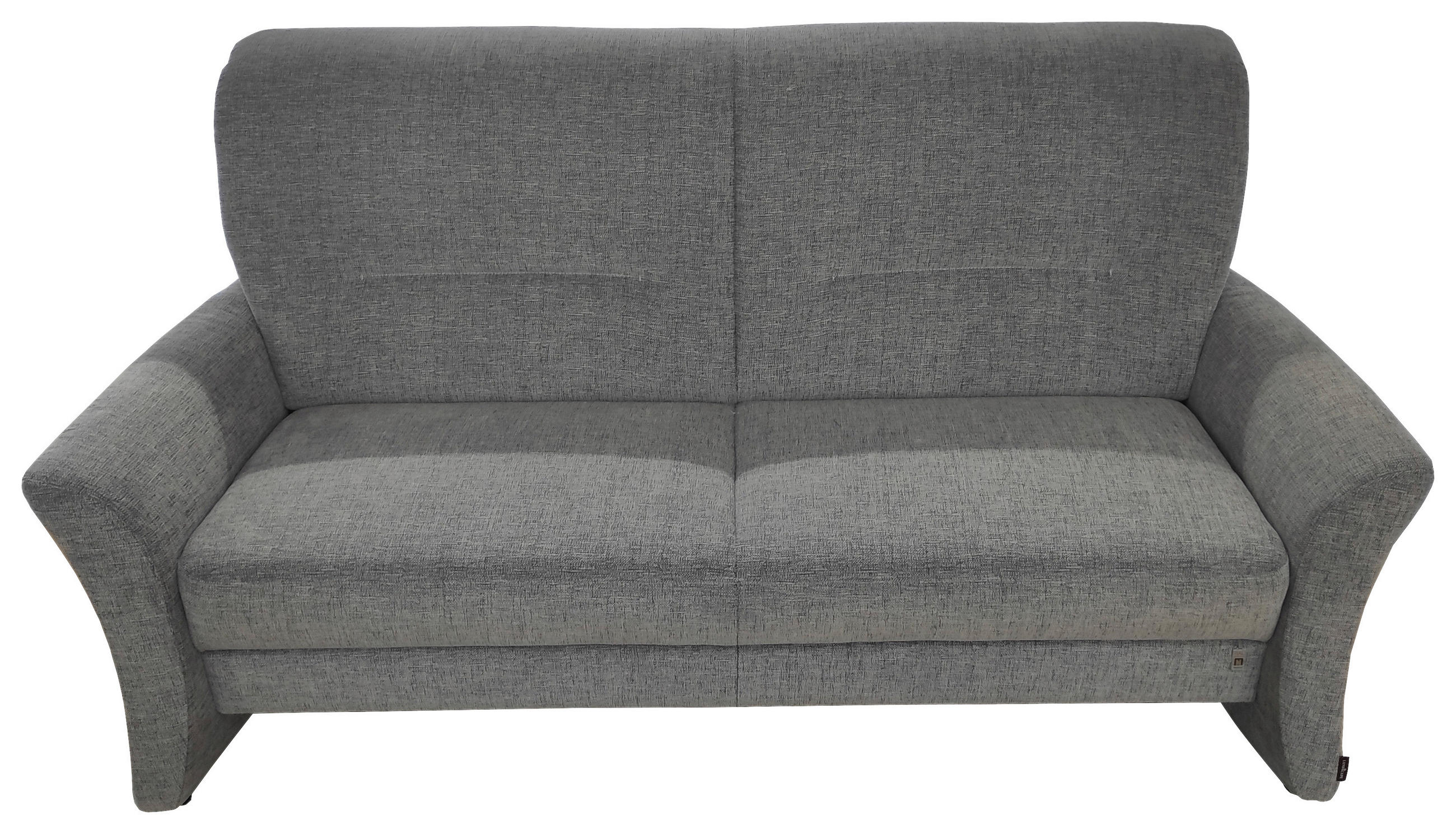 3-SITZER-SOFA Chenille Grau  - Grau, KONVENTIONELL, Kunststoff/Textil (184/97/89cm) - Elegando