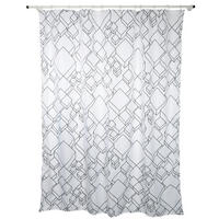 DUSCHVORHANG PEER 180/200 cm  - Weiß, Basics, Textil (180/200cm) - Spirella