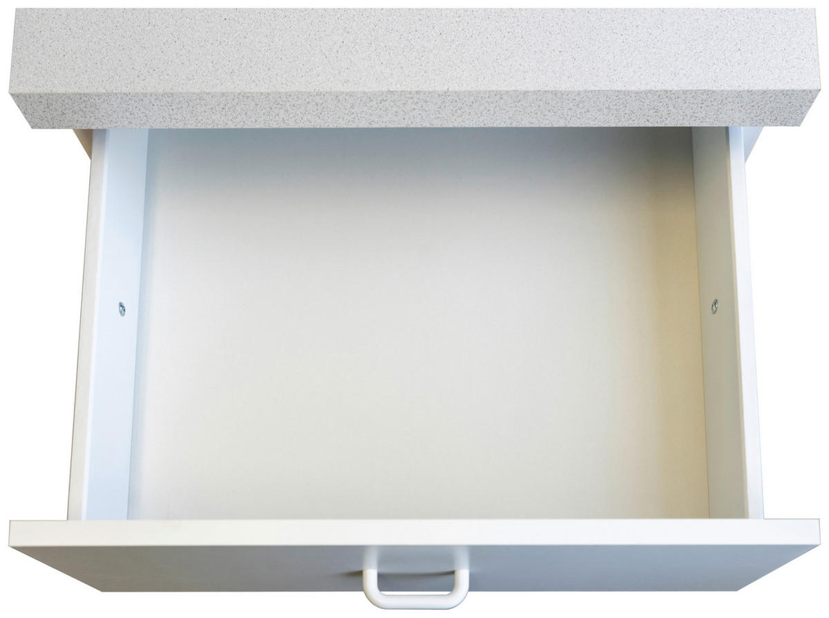 SCHUBKASTENUNTERSCHRANK 50/85/50 cm  in Weiß  - Hellgrau/Weiß, KONVENTIONELL, Holzwerkstoff/Kunststoff (50/85/50cm) - FlexWell
