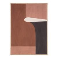 BILD Abstraktes  - Beige/Braun, Design, Holz/Kunststoff (50/70/2.5cm)