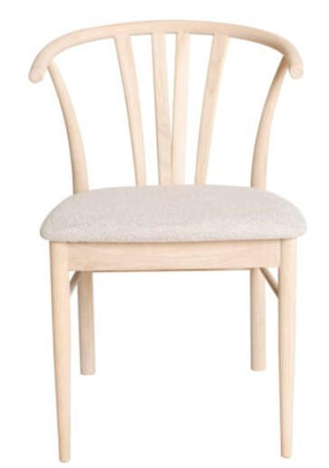 STOL bouclé  - beige/ek Bianco, Design, trä/textil (56/78/54cm) - Best Price