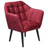 KOKTÉLFOTEL - fekete/borvörös, Modern, faalapú anyag/textil (84/87/70cm) - MID.YOU