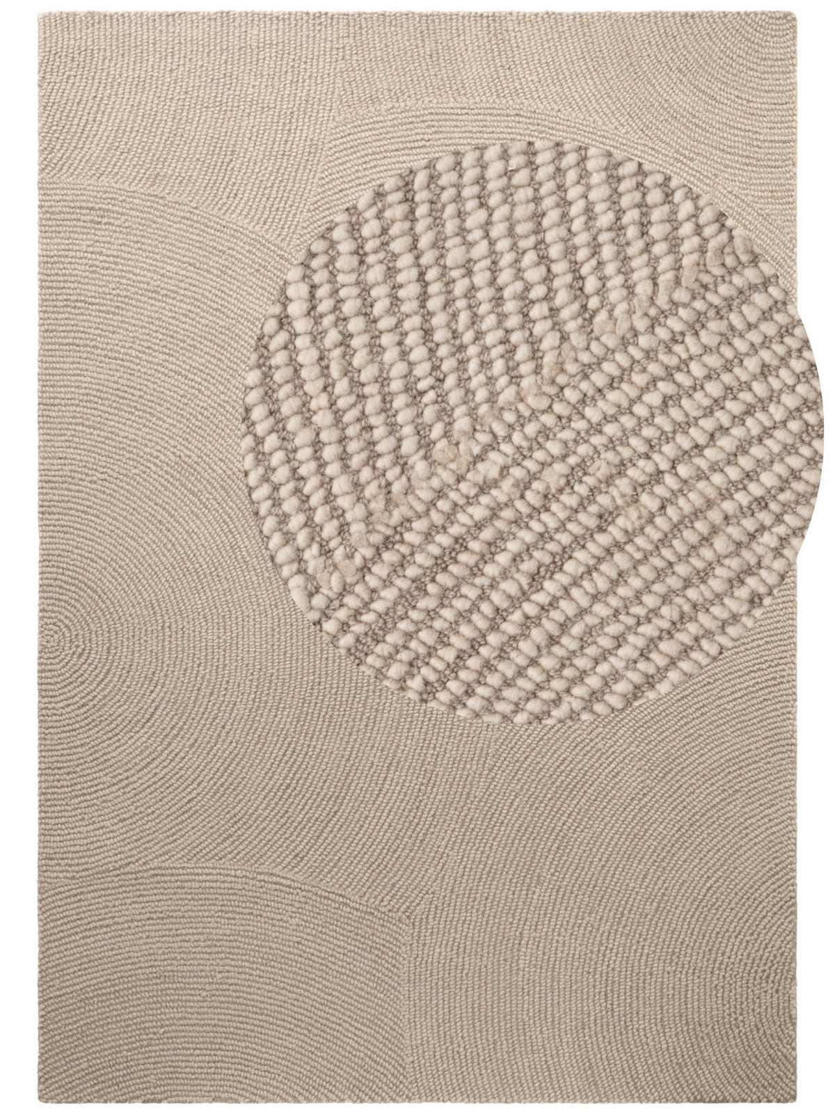 WOLLTEPPICH 120/180 cm Eleni Beige  - Beige, Basics, Textil (120/180cm)
