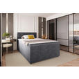 BOXSPRINGBETT 120/200 cm  in Grau  - Schwarz/Grau, KONVENTIONELL, Kunststoff/Textil (120/200cm) - Carryhome