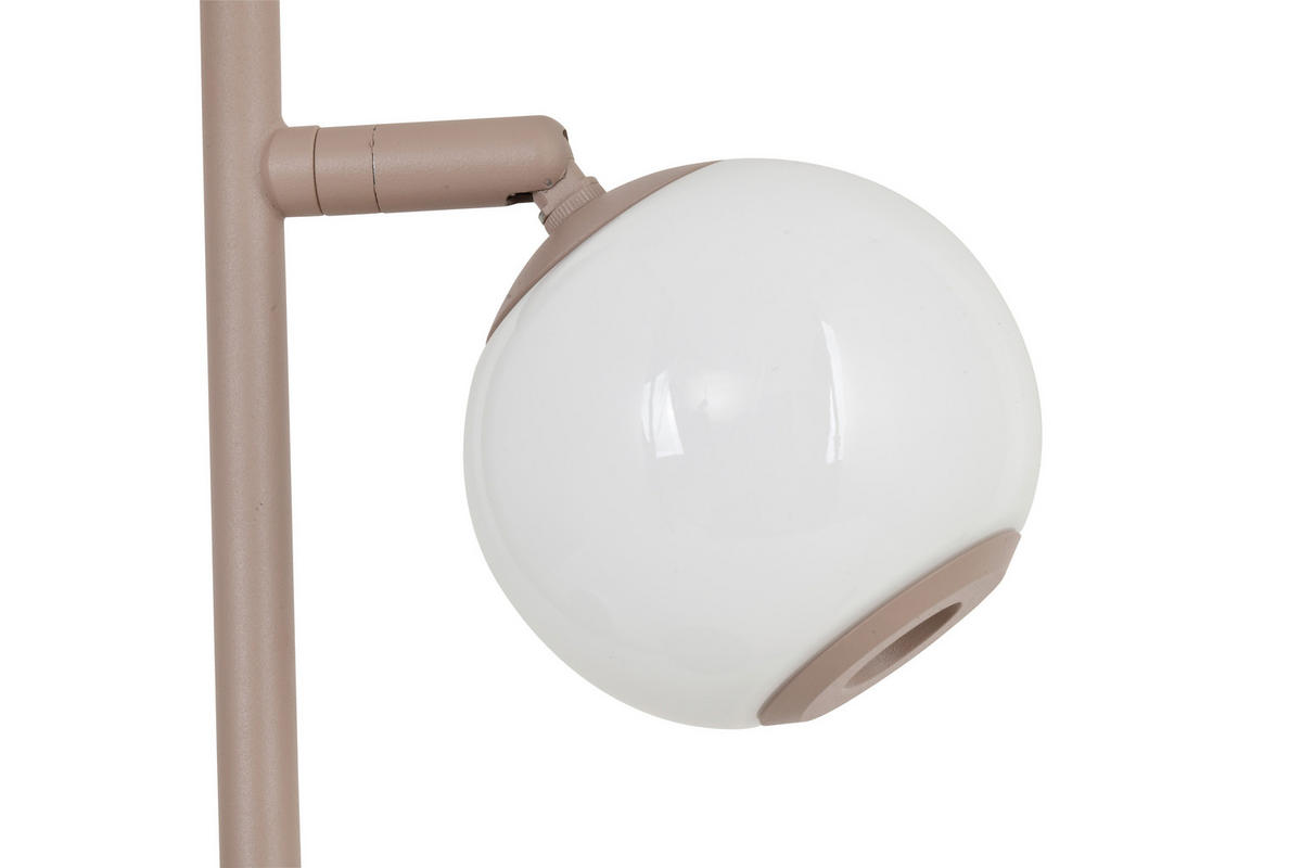 LED-TISCHLEUCHTE Luberon 32,5/49,5/19 cm  - Sandfarben/Schwarzchrom, Design, Glas/Kunststoff (32,5/49,5/19cm)