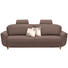 SCHLAFSOFA in Textil Dunkelbraun - Dunkelbraun/Braun, Design, Holz/Textil (240/102/90cm) - Novel SCHLAFSOFA in Textil Dunkelbraun - Dunkelbraun/Braun, Design, Holz/Textil (240/102/90cm) - Novel